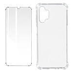 Avizar Pack Protection Samsung Galaxy A13 4G Coque + Verre Trempé Transparent