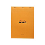 RHODIA Bloc agrafé N°18 21x29,7 cm 80 feuillets uni 80g - Orange