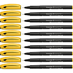 SCHNEIDER Feutre Fineliner Topliner 967 Pointe Fine Jaune x 10