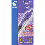 PILOT Stylo bille à encre gel G2 07 Pointe Moyenne Violet x 12 PILOT Stylo bille à encre gel G2 07 Pointe Moyenne Violet x 12