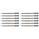 PENTEL Stylo roller encre gel BN15 0,8 mm Spécial Textile Noir x 12