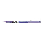 PILOT Stylo roller Hi-Tecpoint V5 Encre liquide Pointe Fine Violet x 12 PILOT Stylo roller Hi-Tecpoint V5 Encre liquide Pointe Fine Violet x 12