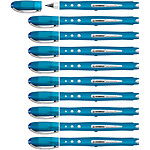 STABILO Roller WORKER Colorful Encre Liquide 100% Grip Tracé 0,5 mm bleu x 10