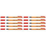 STABILO Stylo Feutre GREENpoint Pointe large 0,8 mm Rouge x 10