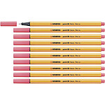 STABILO Stylo-Feutre POINT 88 Pointe Fine 0,4 mm Rouge FLUO x 10 STABILO Stylo-Feutre POINT 88 Pointe Fine 0,4 mm Rouge FLUO x 10