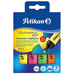 PELIKAN Etui de 4 Surligneurs Textmarker 490 Assortis PELIKAN Etui de 4 Surligneurs Textmarker 490 Assortis