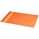RHODIA Sous-mains synthétique Piqûres Sellier 60X40 cm Tangerine