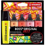 STABILO Etui de 5 de surligneurs BOSS ORIGINAL ARTY couleurs chaudes STABILO Etui de 5 de surligneurs BOSS ORIGINAL ARTY couleurs chaudes