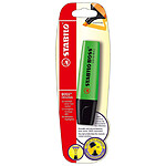 STABILO Blister de 1 Surligneur BOSS ORIGINAL Rechargeable Pointe Biseautée 2-5 mm - vert x 10