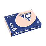 CLAIREFONTAINE Ramette 250 Feuilles Papier 160g A4 210x297 mm Certifié FSC SAUMON x 4