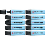 STABILO Surligneur BOSS ORIGINAL Pastel fraicheur de bleu x 10 STABILO Surligneur BOSS ORIGINAL Pastel fraicheur de bleu x 10