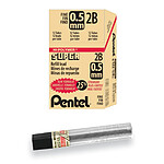 PENTEL Etui de 12 mines HI-POLYMER SUPER 0,5 mm 2B x 12