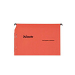 L'OBLIQUE Boîte de 25 dossiers suspendus pour armoire kraft Fond 30 mm Orange