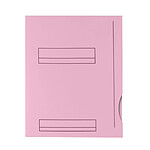 FAST Lot de 50 Sous Dossiers 2 Rabats A4 Kraft 180g A4 ROSE PASTEL