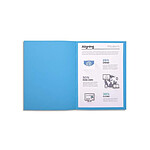 EXACOMPTA Paquet de 100 chemises Forever® 220 100% recyclé - 24x32cm - Bleu vif