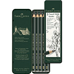 FABER-CASTELL Étui de 5 crayons graphite Castell 9000 Jumbo HB 2B 4B 6B 8B