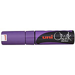 UNI-BALL Marqueur craie Pointe biseautée large CHALK Marker PWE8K 8mm Violet x 6