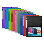 OXFORD pack 10 Chemises élastique OSMOSE A4 PP ASSORTI