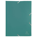 EXACOMPTA Chemise à élastique 3 rabats Polypropylène 4/10e Opaque Eco Vert x 30 EXACOMPTA Chemise à élastique 3 rabats Polypropylène 4/10e Opaque Eco Vert x 30