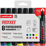UNI-BALL Etui de 8 Marqueurs Permanent PROCKEY PM122/8 PF Assortis UNI-BALL Etui de 8 Marqueurs Permanent PROCKEY PM122/8 PF Assortis