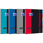 OXFORD Cahier ETUDIANT ORGANISERBOOK A4+ 160 pages 90g lignée 7mm Coloris aléatoire