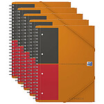 OXFORD MEETINGBOOK A4+ 160p 90g lignée 6mm couverture polypro x 5