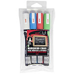 UNI-BALL Etui de 4 marqueurs craie Pte conique moyenne CHALK Marker PWE5M/4 1,8 - 2,5mm Assorti UNI-BALL Etui de 4 marqueurs craie Pte conique moyenne CHALK Marker PWE5M/4 1,8 - 2,5mm Assorti