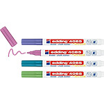 EDDING Marqueur craie liquide 4085 blister de 4 Assortis métallisés 1-2 mm