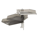EXACOMPTA Colonne rotative de 3 corbeille à courrier B4 Gris Translucide