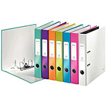 LEITZ Lot de 10 Classeurs à levier 180° plastifié WOW Dos de 50 mm Assortis