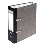 EXACOMPTA Classeur à levier papier marbre gris dos de 70mm - A5 vertical. Gris-dos noir x 10 EXACOMPTA Classeur à levier papier marbre gris dos de 70mm - A5 vertical. Gris-dos noir x 10