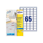 AVERY Pochette de 1625 étiquettes jet d’encre invisible 38.1X21.2 J8551-25 transparentes AVERY Pochette de 1625 étiquettes jet d’encre invisible 38.1X21.2 J8551-25 transparentes