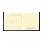 QUO VADIS Agenda spiralé NOTE 16 S avec répertoire Impala 16x16 cm Noir