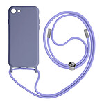 Avizar Coque Cordon pour iPhone 7, 8, SE 2020, 2022 Semi-rigide Lanière Tour du Cou