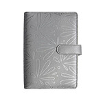 EXACOMPTA Organiseur Exatime 17 light Floralie 14 x 19 cm Semainier Argent