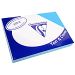 CLAIREFONTAINE Paquet 100 Couvertures reliure Text&Cover Toilé 270g A4 210x297mm Bleu lazulite
