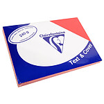 CLAIREFONTAINE Paquet de 100 Couvertures reliure Text&Cover 240g A4 210x297 mm Rouge turc