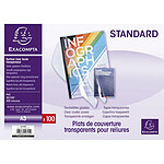 EXACOMPTA Boite de 100 plats Couverture pour relier PVC 20x100e - A3 x 5