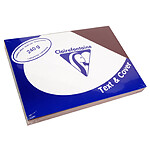 CLAIREFONTAINE Paquet de 100 Couvertures reliure Text&Cover 240g A4 210x297 mm Marron Bourgogne