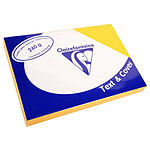 CLAIREFONTAINE 100 Couvertures reliure Text&Cover 240g A4 210x297 mm Jaune tournesol x 5