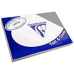CLAIREFONTAINE Paquet 100 Couvertures reliure Text&Cover 240g A4 210x297 mm Gris ardoise x 5