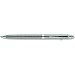 FISHER SPACE PEN Stylo Bille B4 Space 1 Corps Chrome Quadrillé Pointe Moyenne Noir
