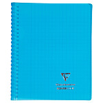 CLAIREFONTAINE Cahier Protège-cahier Koverbook Spirale Polypro 17x22cm 160p Séyès coloris Aléatoire
