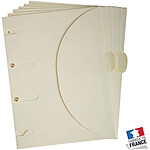 SMARTFOLDER Pack 6 chemises de Classement Perforées Gris Naturel