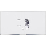 LIDERPAPEL Classeur à levier A4 en carton avec rebord métallique, dos de 52mm - Blanc x 25