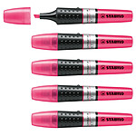 STABILO Surligneur LUMINATOR Niveau Visible Pointe Biseautée Rose x 5