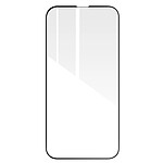Avizar Verre trempé pour iPhone 14 Dureté 9H Adhésion Totale Contour Biseauté Noir