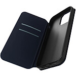 Avizar Housse folio iPhone 14 Pro Clapet Porte-cartes Fonction Support Vidéo bleu nuit