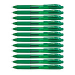 PENTEL Stylo Roller Encre Gel Rétractable ENERGEL X BL107 Pointe 0,7 mm Vert x 12