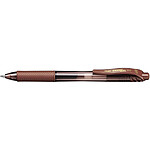 PENTEL Stylo roller à encre gel EnerGel-X BL107 Pointe 0,7mm Marron x 12